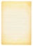 Yellowed notebook paper
