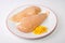 Yellowish chicken breasts