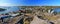 Yellowknife Landscape Panorama with North Arm of Great Slave Lake from the Rock, Northwest Territories, Canada