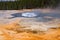 Yellowstone geothermal geyser