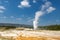 Yellowstone Geyser Old Faithful while erupting