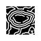 yellowstone national park glyph icon vector illustration