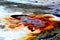 Yellowstone National Park mammoth hot springs geothermal beautiful blue sky