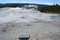 YELLOWSTONE NATIONAL PARK, WYOMING - JUNE 8, 2017: Little Cub, Lioness, Big Cub & Lion Geysers in Upper Geyser Basin