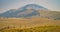 Yellowstone Park landscape with smoky haze from the forest fires