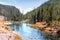 Yellowstone river in fall