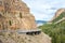 Yellowstone\'s Grand Loop Road passes through the Golden Gate pass