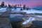 Yellowstone Winter Landscape at Sunset