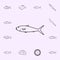 yellowtail kingfish icon. Fish icons universal set for web and mobile