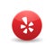 Yelp icon, simple style