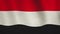 Yemen background flag waving abstract banner - seamless video loop animation