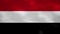 Yemen dense flag fabric wavers, background loop