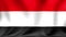 Yemen Flag. Background Seamless Looping Animation. 4K High Definition Video.
