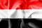 Yemen Flag Rippled Effect Illustration