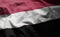 Yemen Flag Rumpled Close Up