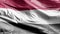 Yemen textile flag slow waving on the wind loop