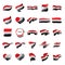 Yemeni flag, vector illustration