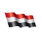 Yemeni flag, vector illustration