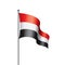 Yemeni flag, vector illustration