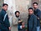 Yemeni men selling qat, khat, green gold, plant, drug, leaf chewing, in the salt market, Old City, Sana\'a, suq, Yemen, daily life