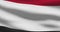 Yemeni national flag footage. Yemen waving country flag on wind