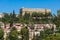 Yemin Moshe neighborhood and King David hotel in Jerusalem.