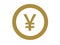 Yen japanese currency sign money symbol round shape circle