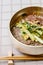 Yeolmunaengmyeon, korean style Buckwheat Noodles with YoungSummer Radish Kimchi, This dish features cold noodles in kimchi soup