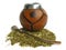 Yerba mate cup and straw