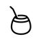 yerba mate icon, Vector illustration