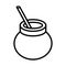 Yerba mate icon, Vector illustration