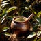 Yerba Mate, traditional herb drink, brewed fresh herbs