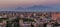 Yerevan, Armenia / June 13, 2016 - skyline is seen at sunrise
