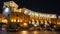 Yerevan city main square night Armenia