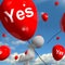 Yes Balloons Means Certainty and Affirmative
