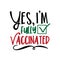 Yes, I`m Fully Vaccinated- typogaphy.