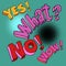 Yes no wow what comic pop art text