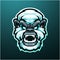 Yeti head mascot esport design