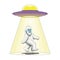 Yeti kidnapped by aliens UFO