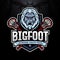 yeti mascot for lacrosse team logo design with modern illustration