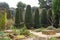 Yew Pillars, Hidcote Manor Garden, Chipping Campden, Gloucestershire, England