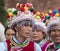 Yi Minority Women in Traditional Clothes