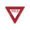 yield road sign. Vector illustration decorative design