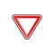 Yield sign icon. Element of road signs icon for mobile concept and web apps. Colored Yield sign icon can be used for web and mobil