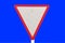 Yield traffic sign