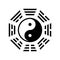 Yin Yang bagua symbol. Tai Chi pattern. Vector illustration