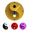 Yin yang clock