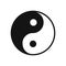 Yin yang flat icon