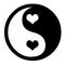 Yin Yang With Hearts