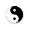 Yin yang icon vector harmony symbol